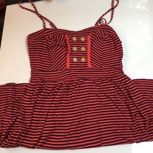 Xhileration striped babydoll dress